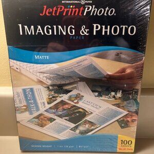 Jet Print Photo Imaging & Photo Paper, New, Sealed, 100 sheets, 8.5" x 11"